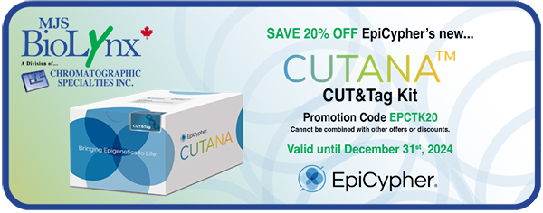MJS BioLynx - EpiCypher CUTANA CUT&Tag Kit Promotion Banner