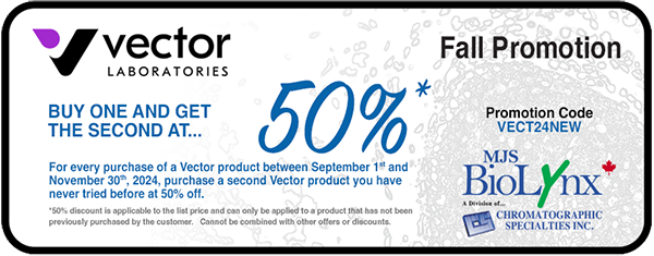 Vector Laboratories – Buy 1 and Get 2nd Product You Haven't Tried Before at 50% OFF