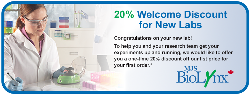 MJS BioLynx - 20% Welcome Discount for New Labs Promotion Banner