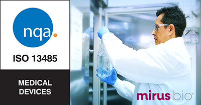 Mirus Bio ISO Certification image