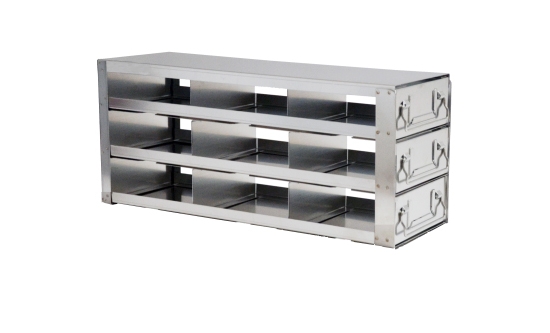 Upright Freezer Drawer Rack, for 2" Boxes, 3x3 Configuration