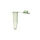 ClikLok™ Microcentrifuge Tube, 0.6 mL, with Attached Flat Cap, Green