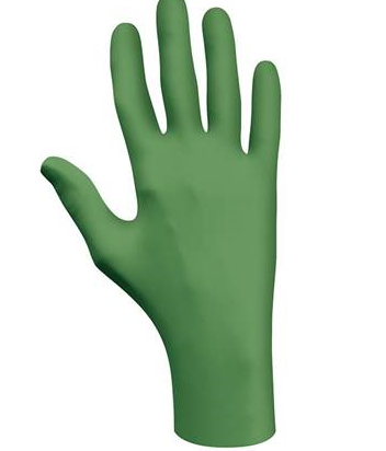 Gloves, Disposable, Showa Eco Best Technology® Green Nitrile Powder-Free 4 Mil