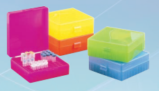 100 Place Microtube Storage Box with Hinged Lid