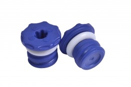 Screw Caps Low Profile for Tubes in 96-Well Format - in Disposable Cap Carrier
