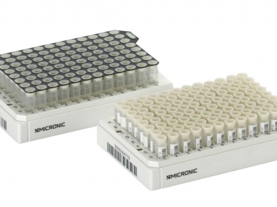 Pierceable TPE Capmat - For Capping 96 Tubes with External Thread