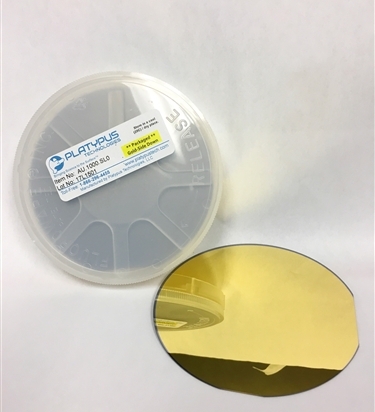 Platypus™  Silicon Wafers with 1000 A Au