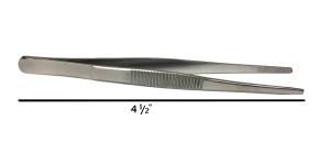 Rounded Tip Forceps - Stainless Steel