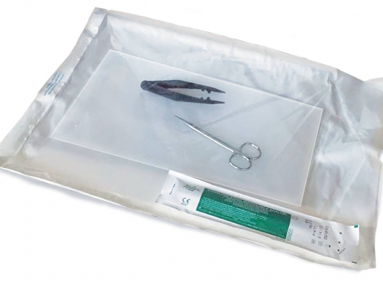 Sterile Instrument Set with Sterile Dissecting Board