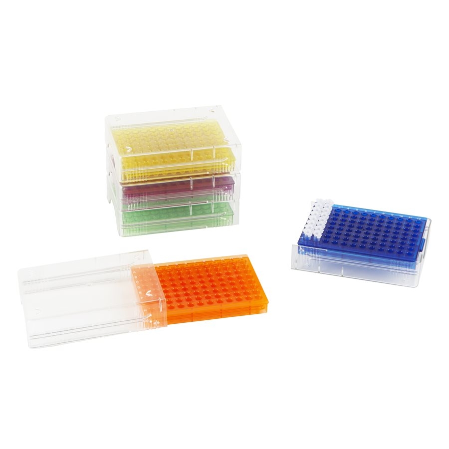 Heathrow Scientific HS120541 Low Temp PCR Rack Purple 96 Well Pack of 5 